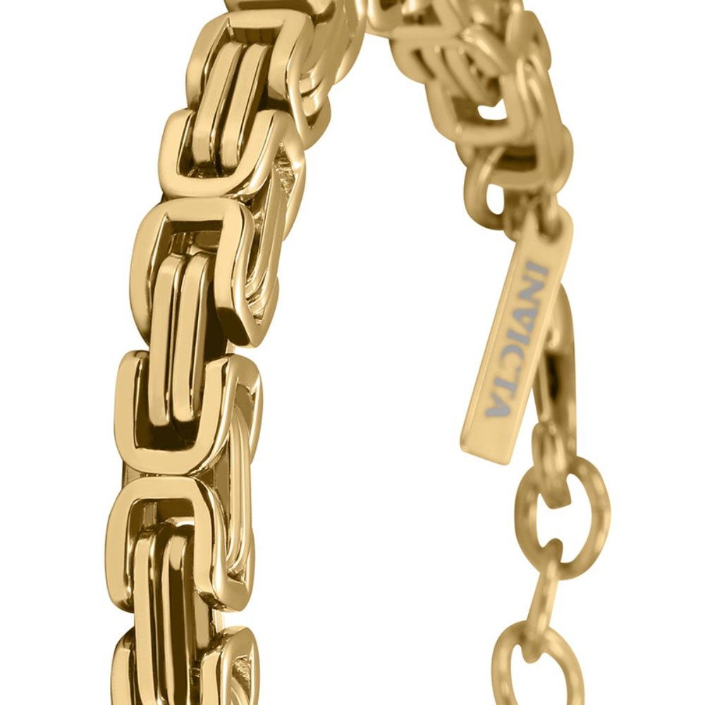Invicta Elements Mens Stainless Steel Bracelet, Gold (33977)